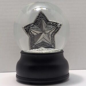 TV Christmas Star Musical Waterglobe‎ with Snow Xmas Rare